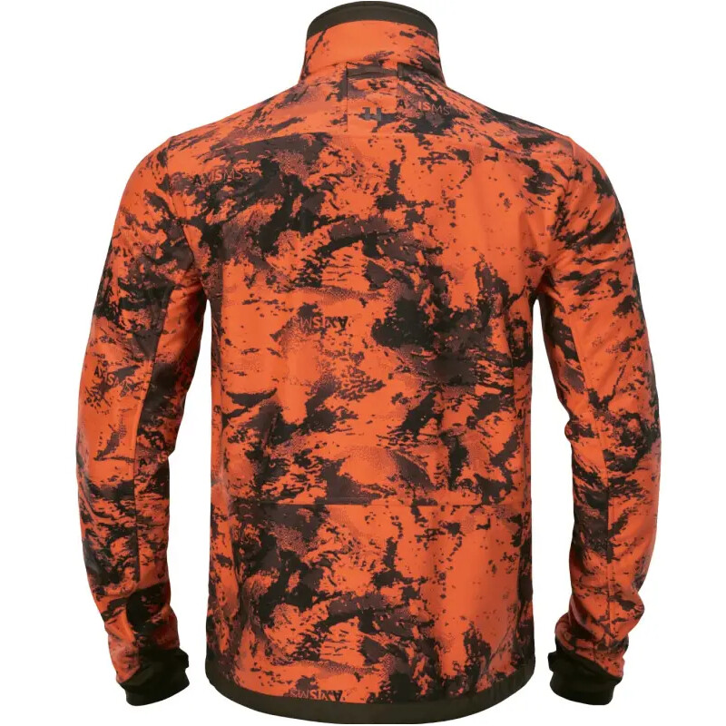 Härkila Wildboar Pro Vändbar fleecejacka, Willow green/AXIS MSP Wildboar orange, storlek M