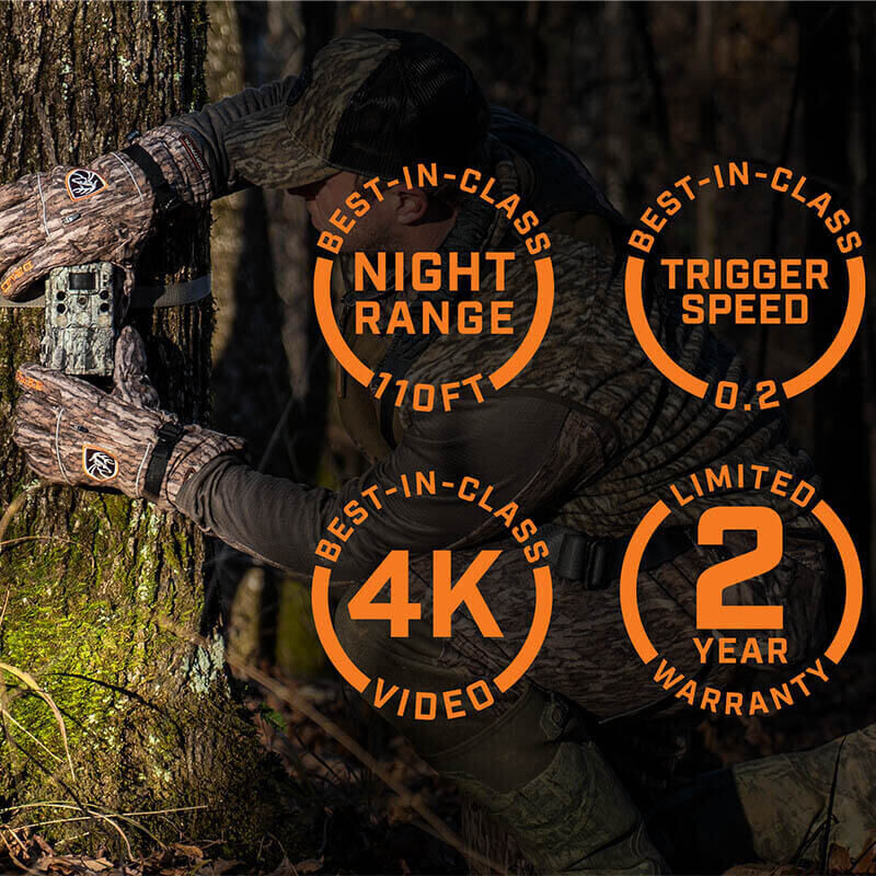 Bushnell Viltkamera 30MP CORE 4KS Tree Bark Camo No Glow, låda 5L