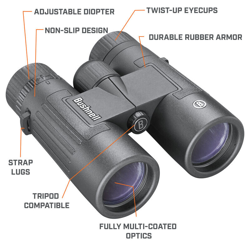 Bushnell Kikare Legend 10x42 takkant, svart, FMC