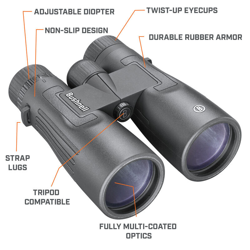 Bushnell Kikare Legend 12x50 takkant, svart, FMC