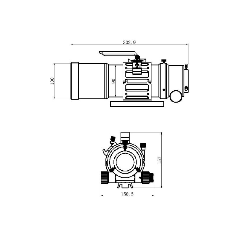 TS Optics Apokromatisk refraktor AP 76/418