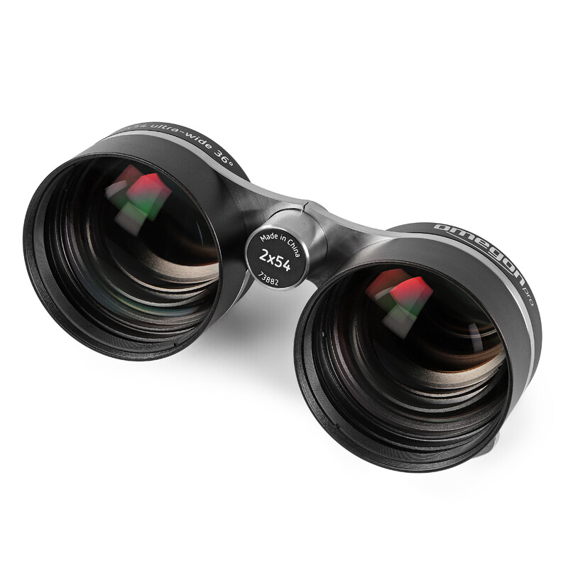 Omegon kikare 2x54 för stjärnfältsobservation + 2 Filtrera UHC Filter M56