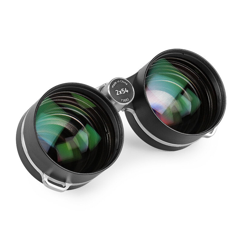 Omegon kikare 2x54 för stjärnfältsobservation + 2 Filtrera UHC Filter M56