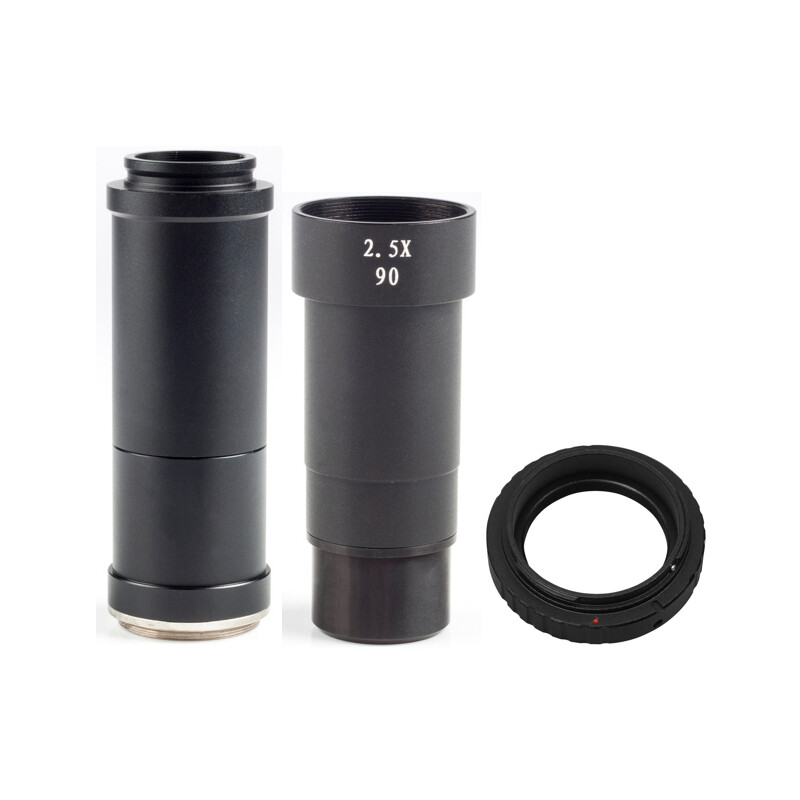 Motic Kameraadapter Set 2,5x f. SLR, APS-C-sensor med T2-ring för Canon