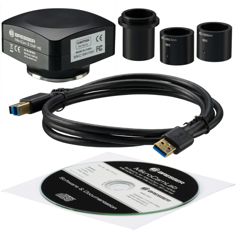 Bresser Kamera MikroCamII 5MP HIS, färg, CMOS, 2/3'', 3,45 µm, USB3