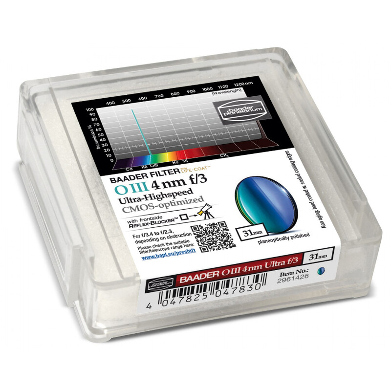Baader OIII CMOS f/3 Ultra-Highspeed-Filter 31mm