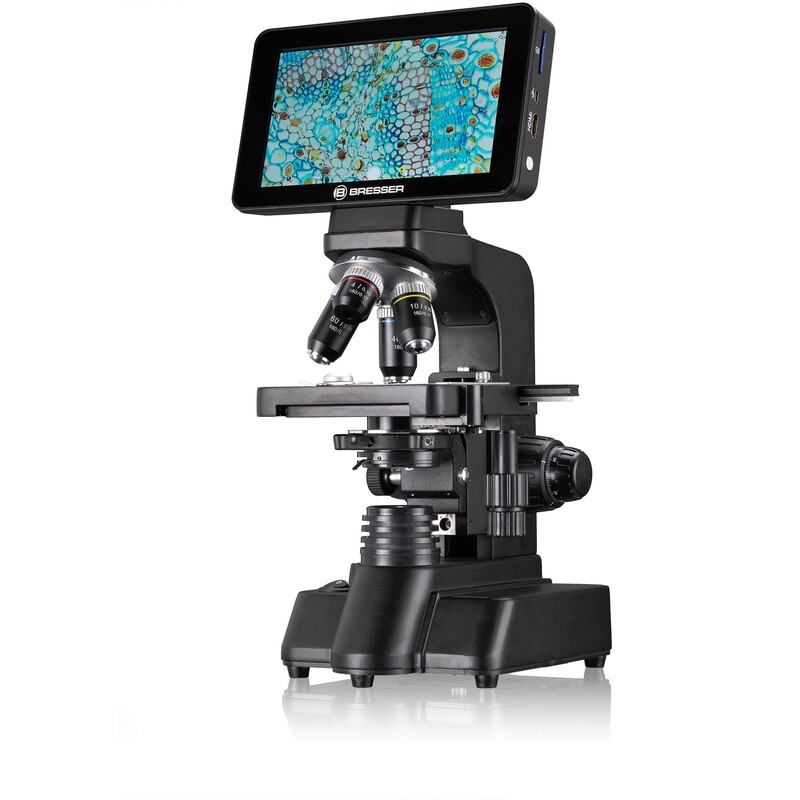 Bresser Researcher LCD Mikroskop, skärm, 40x-600x, DL, LED, 16MP