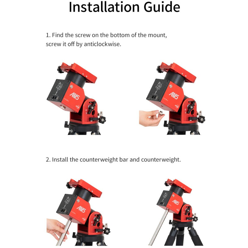 ZWO Motvikt Counterweight Bar for AM5 / AM3