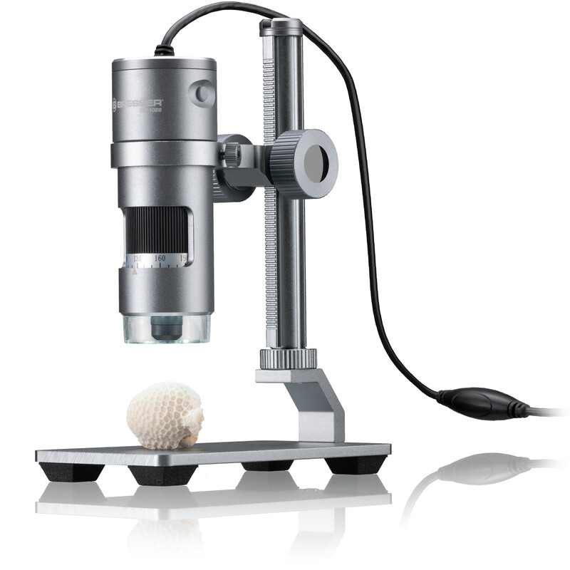 Bresser USB Digitalmikroskop DST-1028, skärm, 10x-280x, AL LED 5,1MP