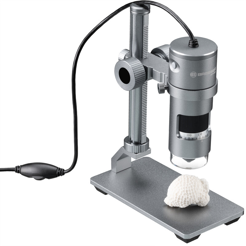 Bresser USB Digitalmikroskop DST-1028, skärm, 10x-280x, AL LED 5,1MP