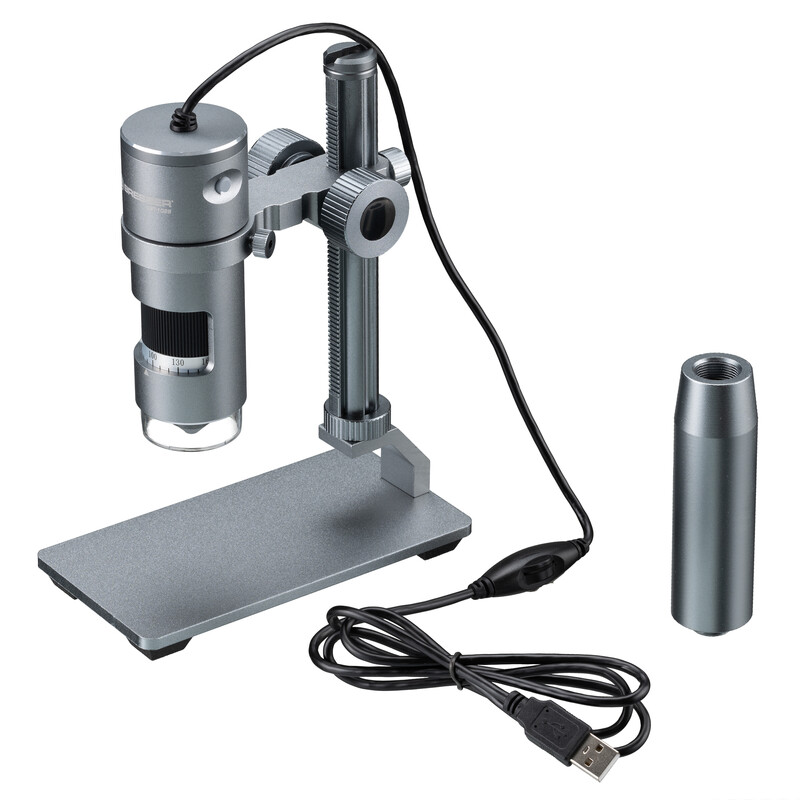 Bresser USB Digitalmikroskop DST-1028, skärm, 10x-280x, AL LED 5,1MP
