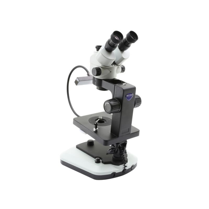 Optika Zoom-stereomikroskop OPTIGEM-20 trino, BF, DF, Greenough, w.d. 100mm, 10x/21mm, 0,7x-4,5x