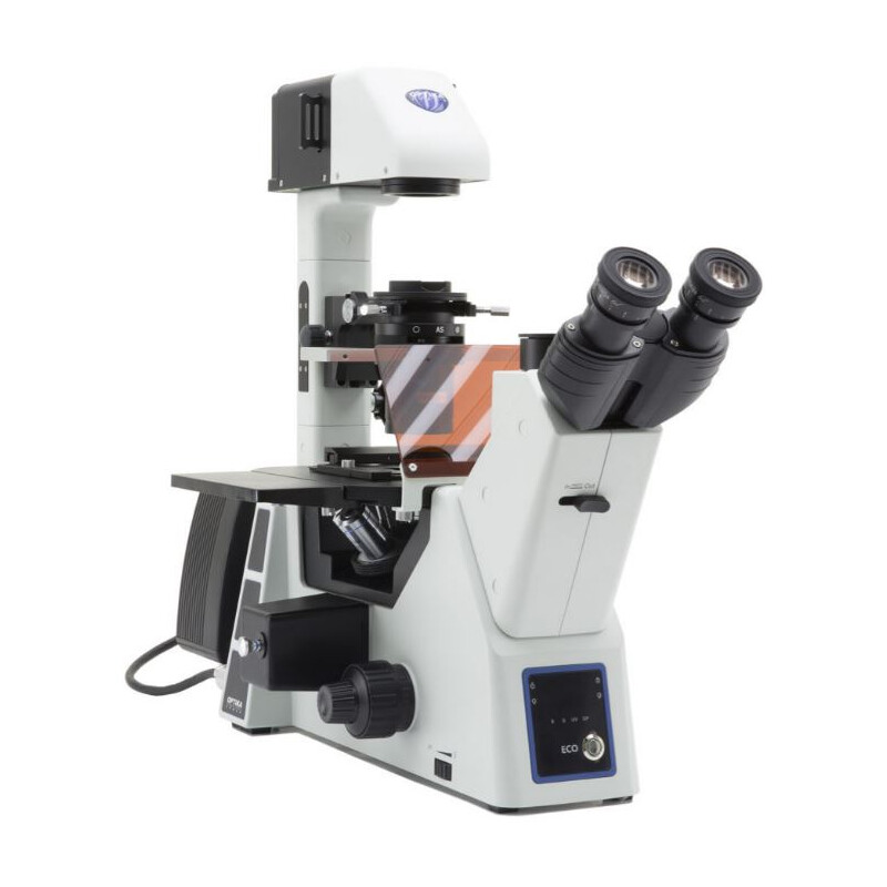 Optika Invert mikroskop IM-5FLD, FL, trino, invers, 10x24mm, AL/DL, LED 5W, 8W m.o. objektiv
