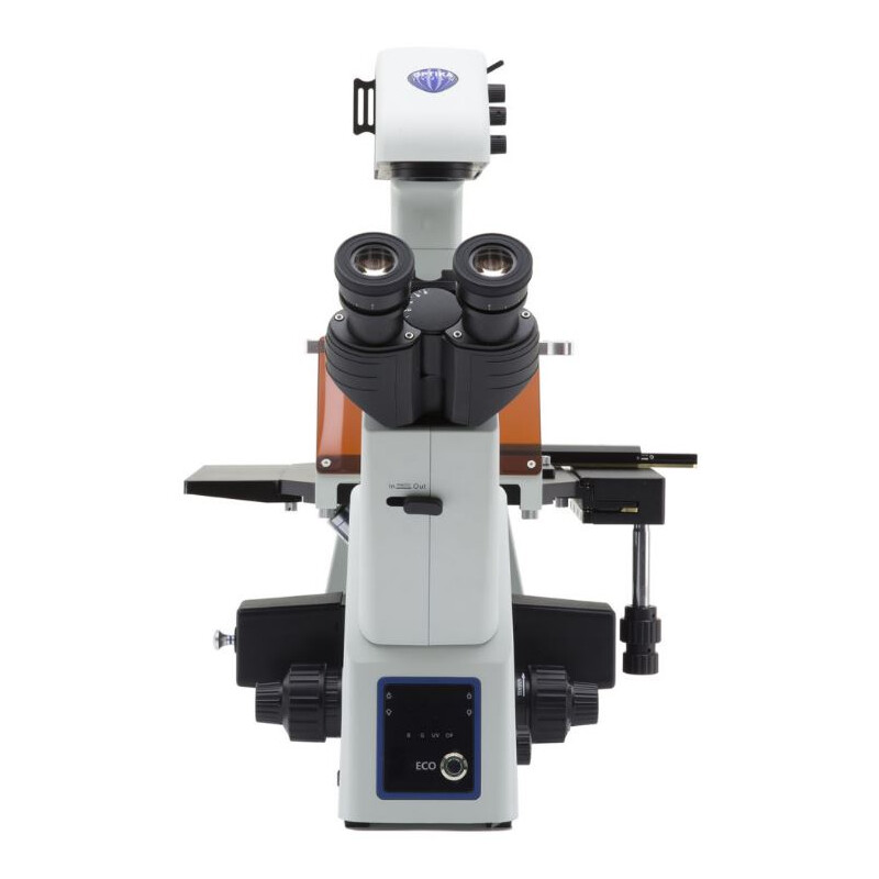 Optika Invert mikroskop IM-5FLD, FL, trino, invers, 10x24mm, AL/DL, LED 5W, 8W w.o. objektiv