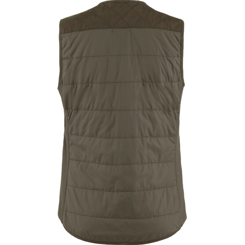 Fjällräven Forest Wool vadderad väst W, 633 Dark Olive, S