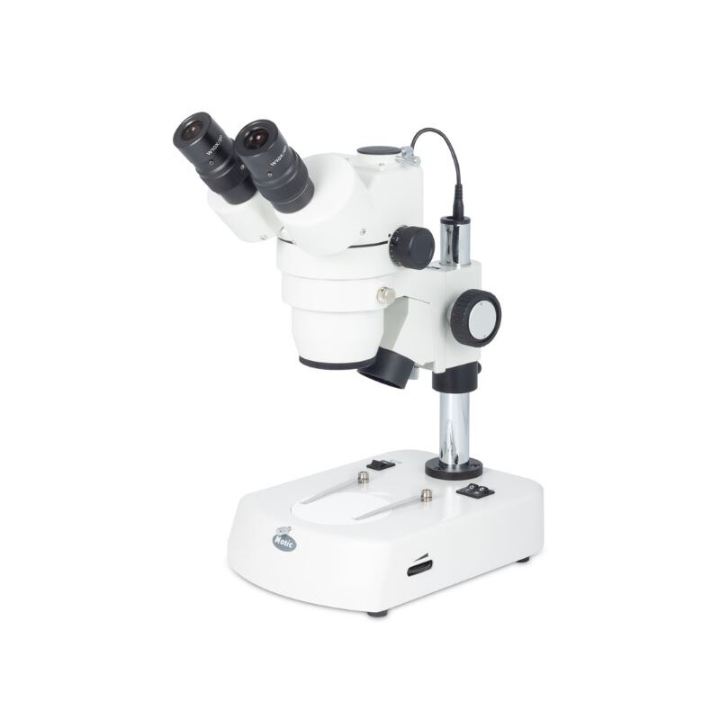 Motic Zoom-stereomikroskop SMZ143-N2LED, trino, 10x/20, Al/Dl, 3W LED