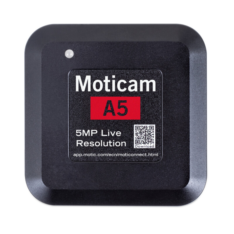 Motic Kamera A5, färg, sCMOS, 1/2,8", 2µm, 30fps, 5MP, USB 2.0