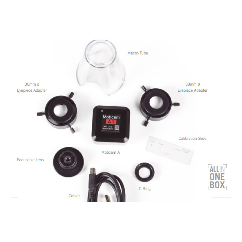 Motic Kamera A8, färg, sCMOS, 1/3", 1,34µm, 30fps, 8MP, USB 2.0