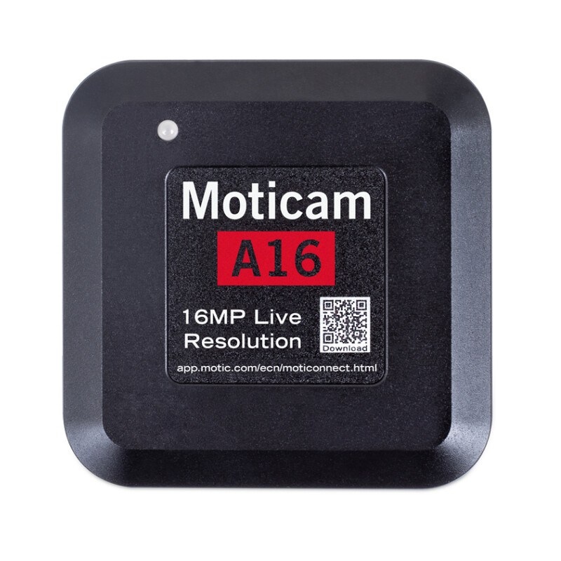 Motic Kamera A16, färg, sCMOS, 1/2,3", 1,34µm, 30 bilder/sekund, 16MP, USB 2.0