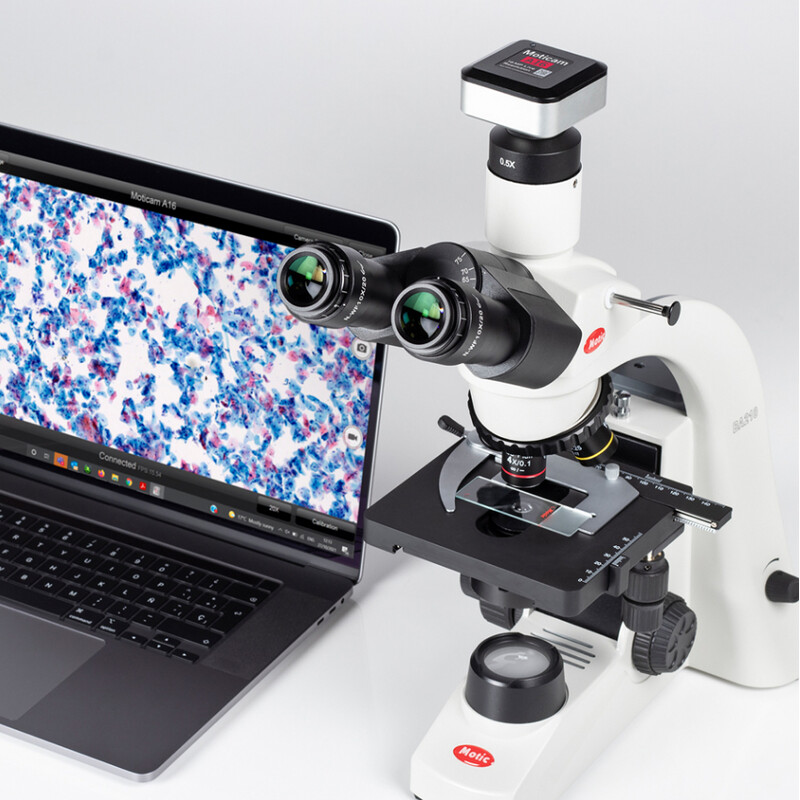 Motic Kamera A16, färg, sCMOS, 1/2.3", 1.34µm, 30fps, 16MP, USB 2.0