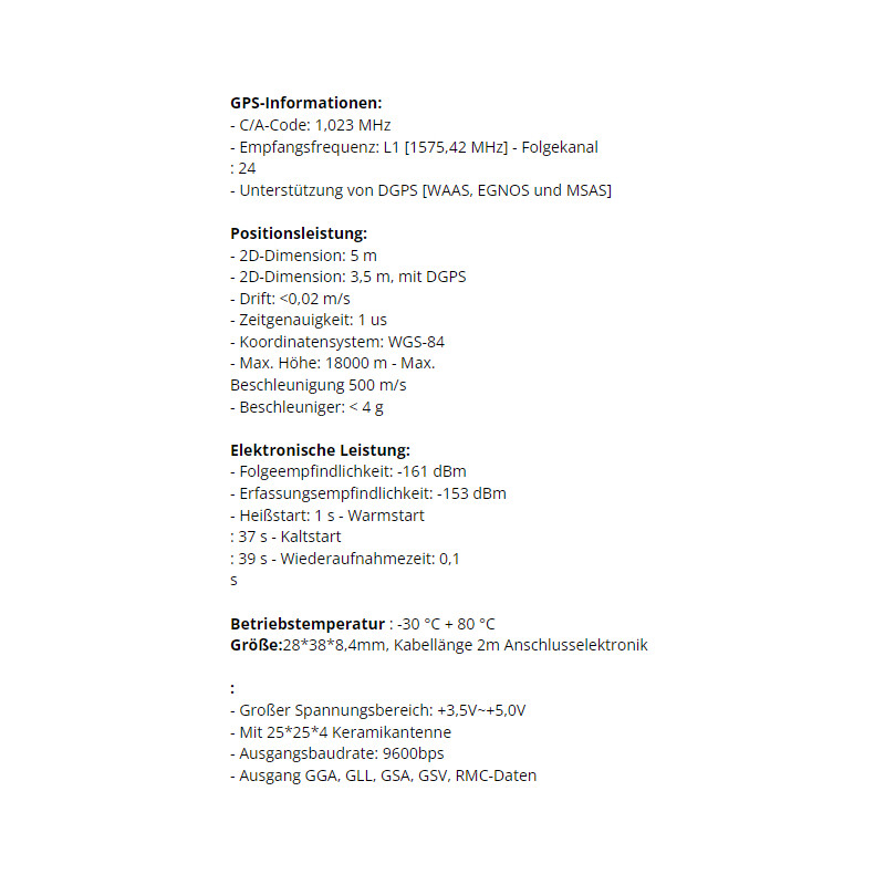 Pierro Astro Kabel USB GPS-modul för PC och Mac