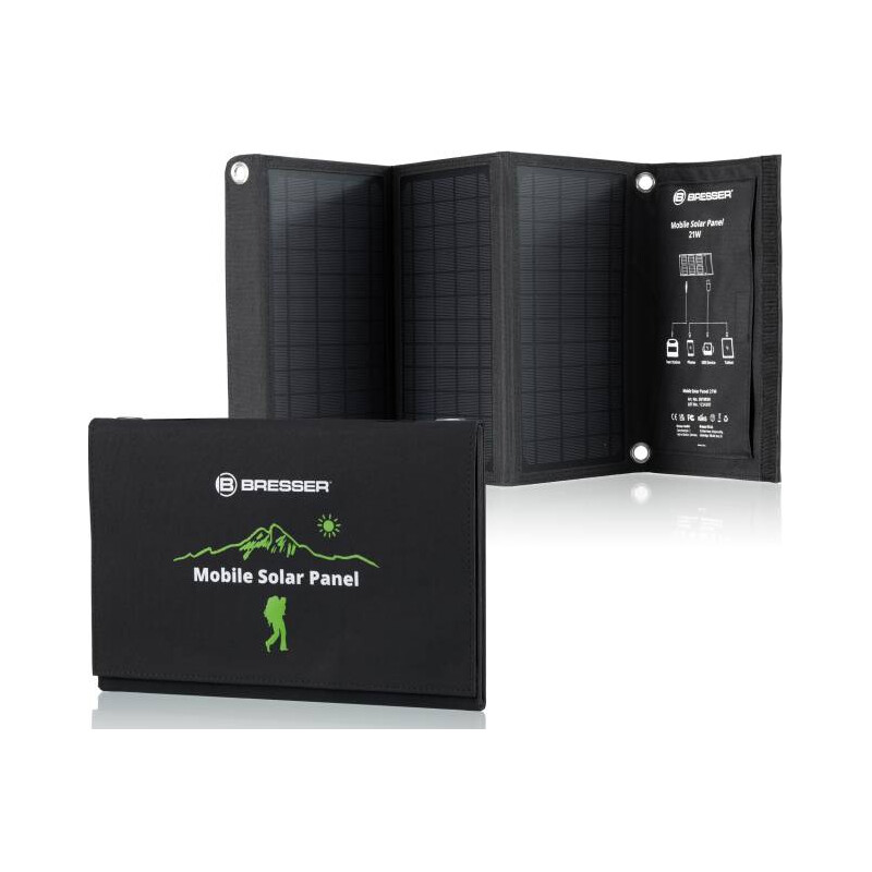 Bresser Mobile solcellsladdare 21 Watt