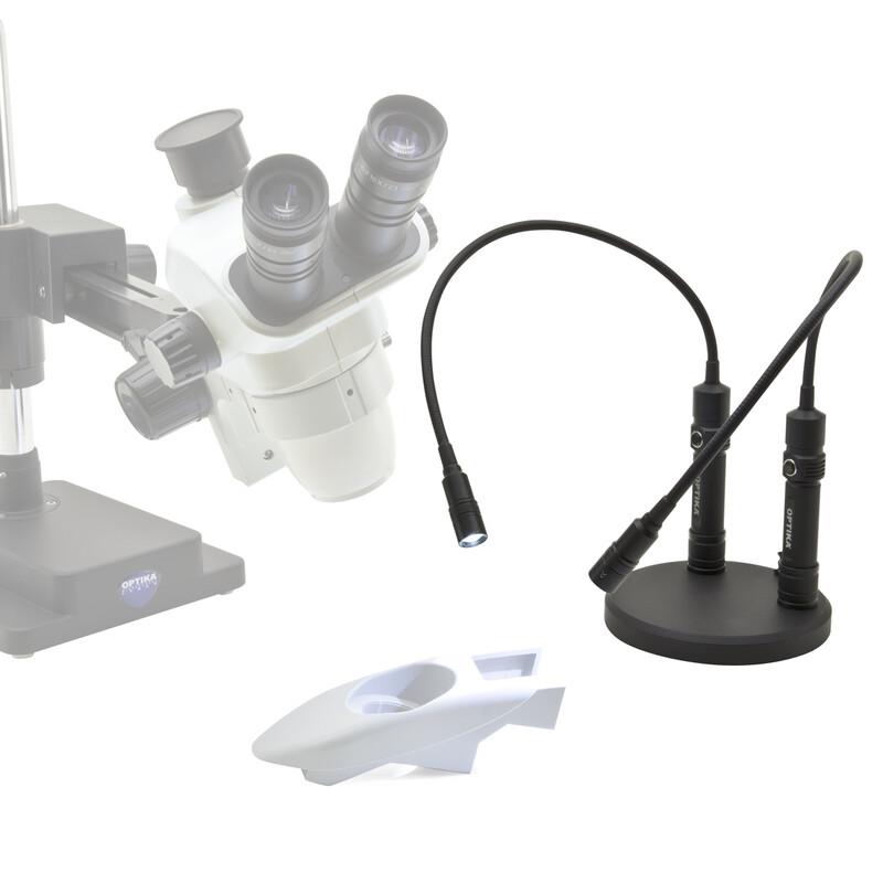 Optika Par belysningsarmar CL-33 med magnetisk fästplatta, USB