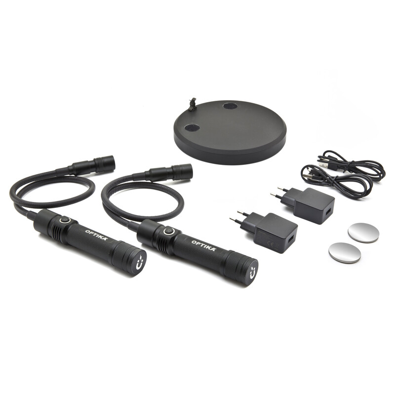 Optika Par belysningsarmar CL-33 med magnetisk fästplatta, USB