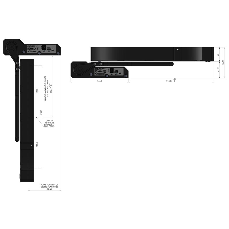 PrimaLuceLab Flatfield-mask GIOTTO 255 med ALTO teleskopiskt skydd