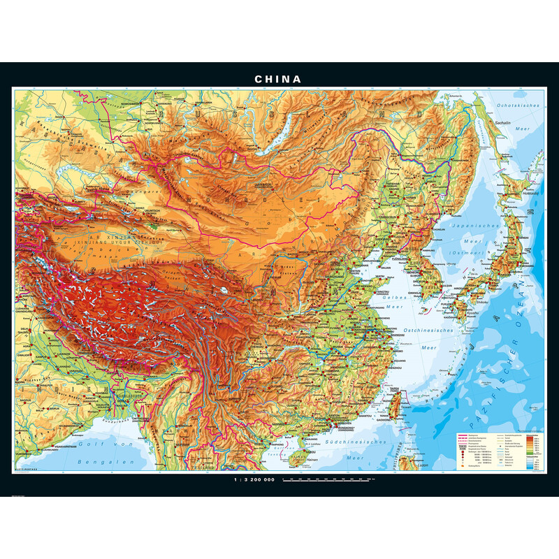 PONS Karta China physisch (203 x 156 cm)