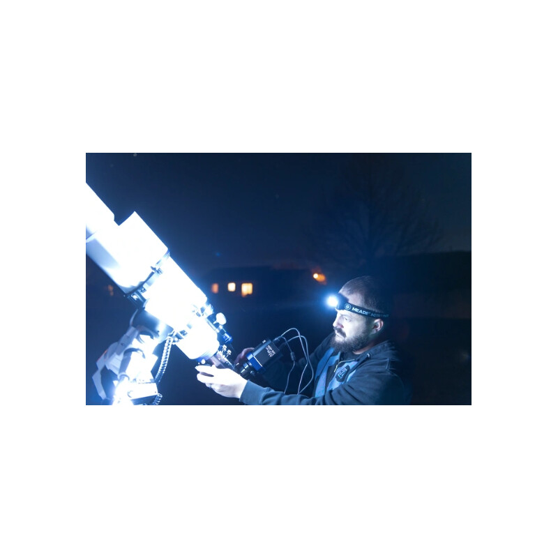 Meade Pannlampa med LED-lampor (röd/vit)