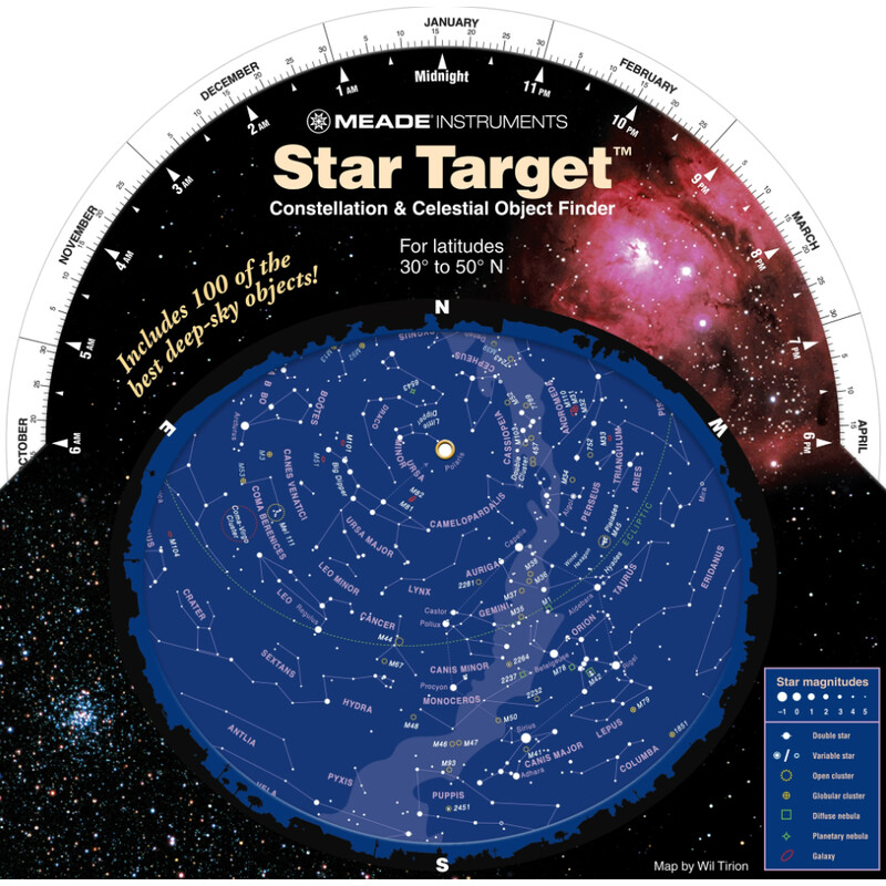 Meade Stjärnkarta planisfär
