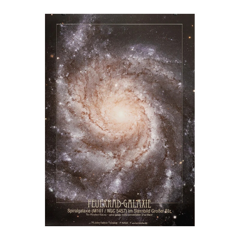 AstroMedia Poster Galaxen med eldhjulet