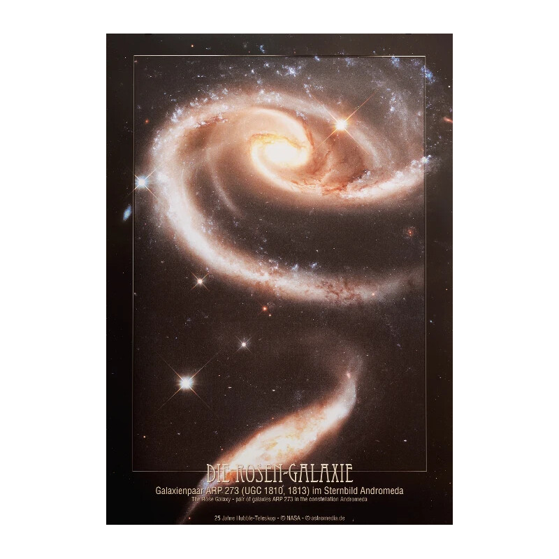 AstroMedia Poster Rosengalaxen Arp 273