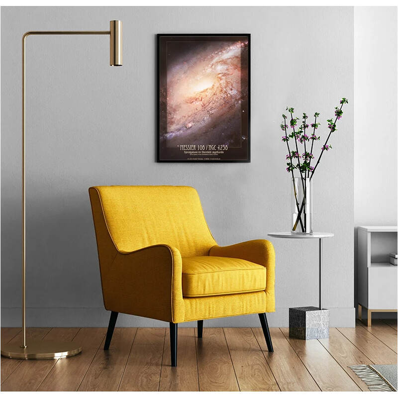 AstroMedia Poster Spiralgalax Messier 106