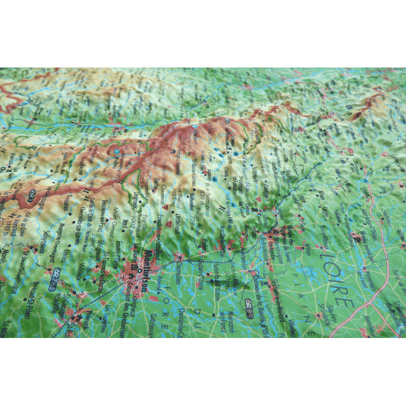 3Dmap Regionkarta Le Puy de Dôme