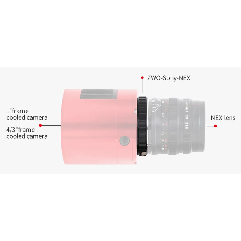 ZWO Objektivadapter Asien / Sony