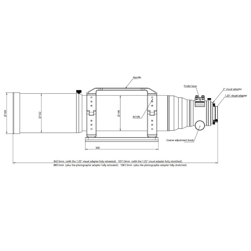 Askar apokromatisk refraktor AP 130/1000 130PHQ OTA