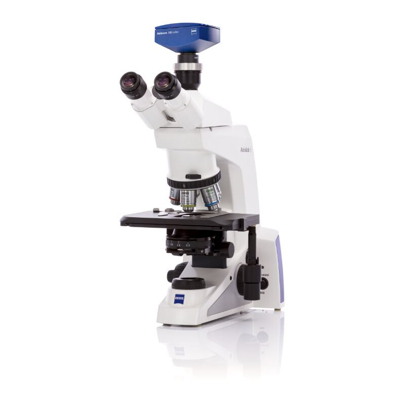 ZEISS Mikroskop , Axiolab 5, trino, oändlighet, plan, 10x, 40x, 50x, 100x, 10x/22, Dl, LED, 10W, inkl. kameraadapter, Mikrobiologi