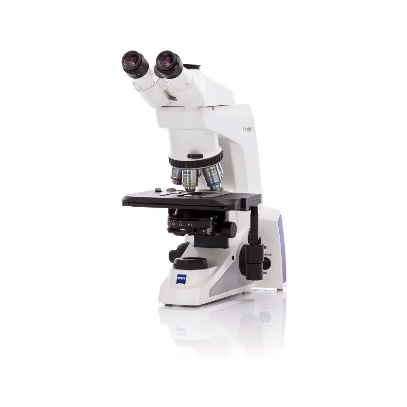 ZEISS Mikroskop , Axiolab 5, PH, trino, infinity, plan, 5x, 10x, 40x, 10x/22, Dl, LED, 10W, inkl. kameraadapter
