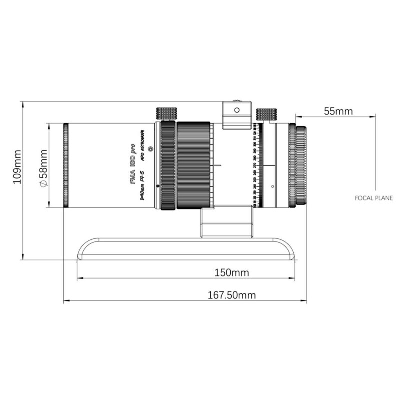 Askar apokromatisk refraktor AP 40/180 FMA180PRO OTA