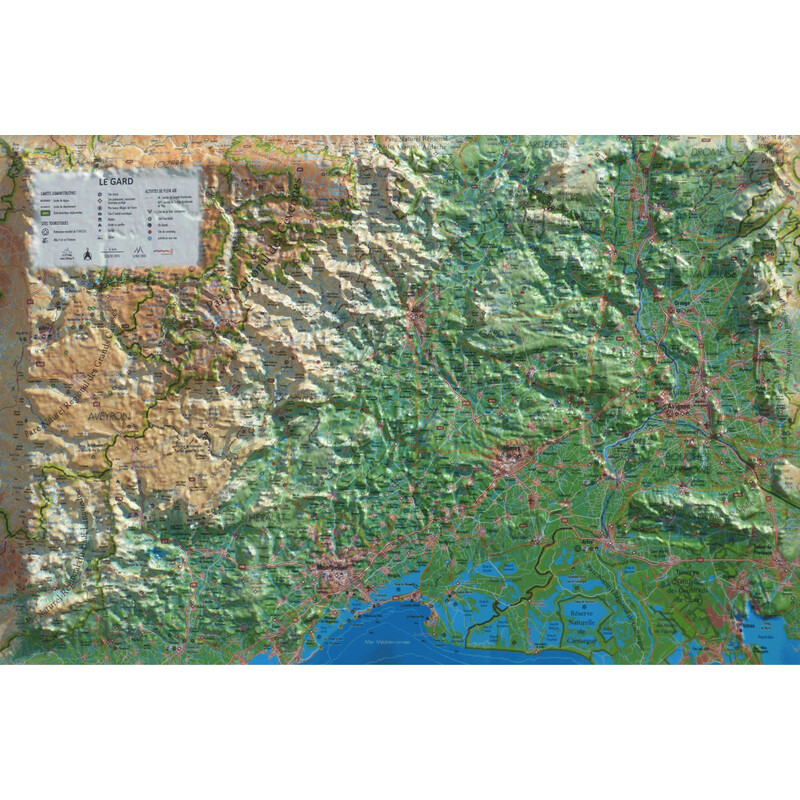 3Dmap Regionkarta Le Gard