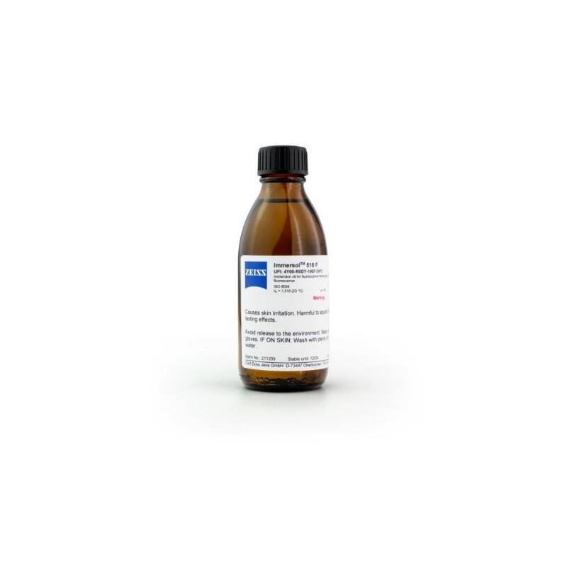 ZEISS Immersololja Immersol 518 F fluorescensfri, flaska 100 ml