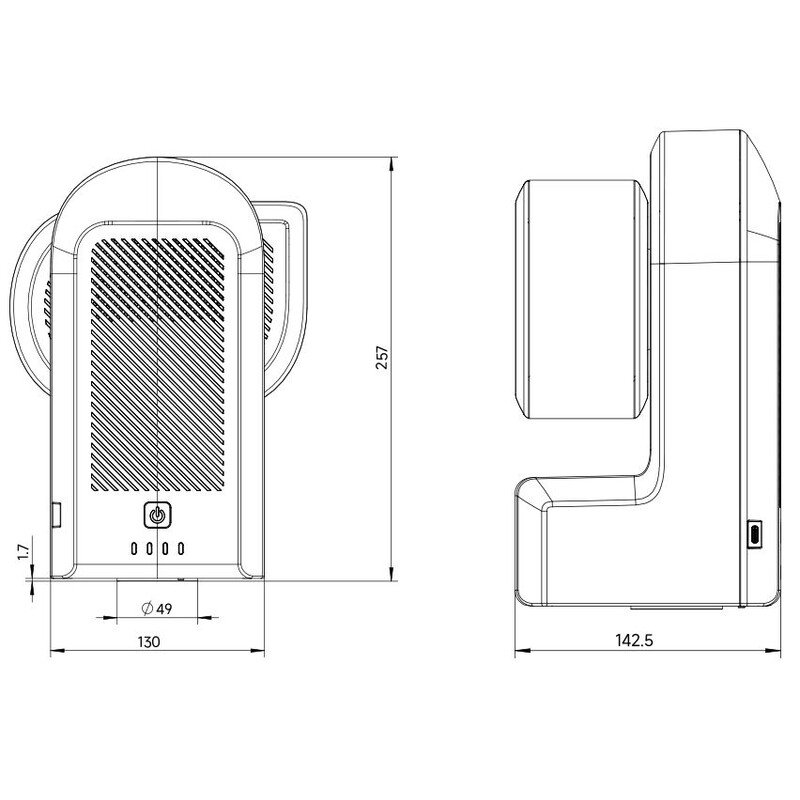 ZWO Apokromatisk refraktor AP 50/250 Seestar S50