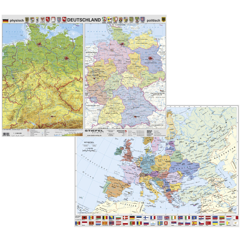 Stiefel Skrivunderlägg Deutschland und Europa 54 x 40 cm