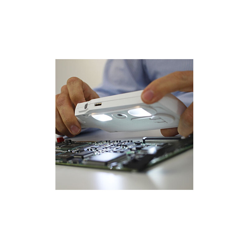 Vision Engineering Lupp CAMß digital handhållen förstoringsapparat, 4x-20x, LED, uppladdningsbart batteri