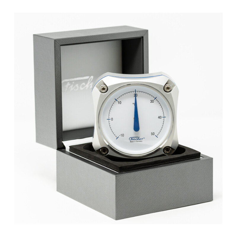 Fischer Väderstation Cockpit termometer Silver Edition