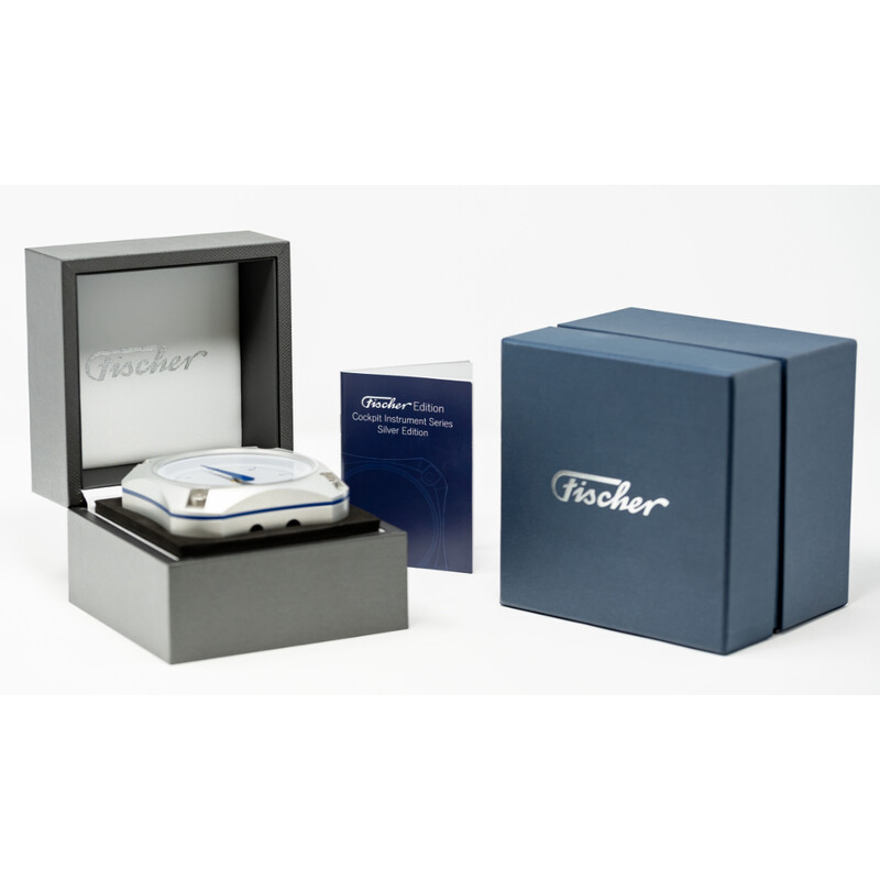 Fischer Väderstation Cockpit Hygrometer Silver Edition