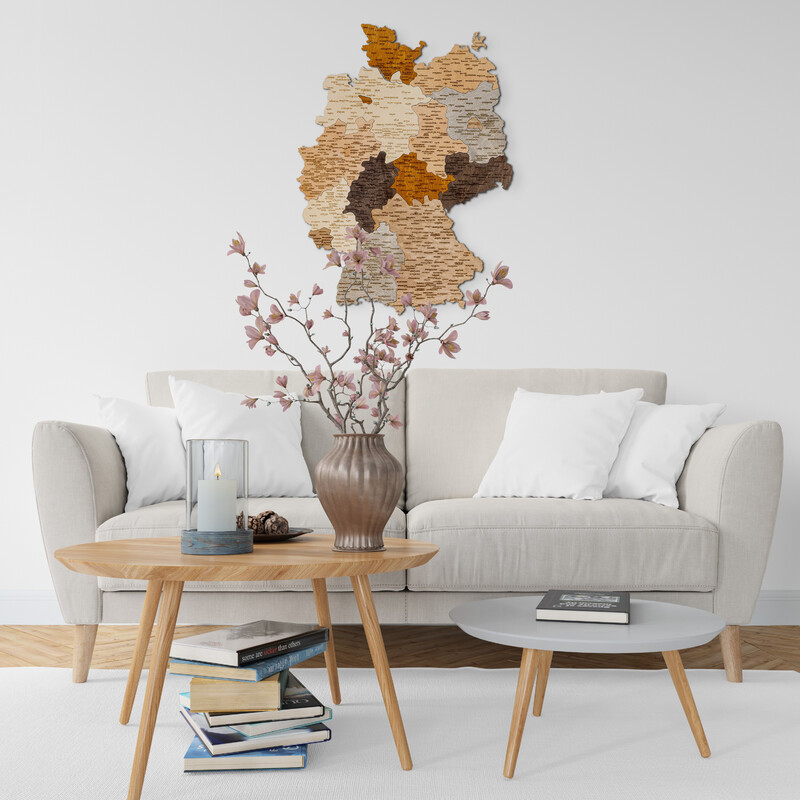 Abraham Wood Decor Karta Pussel av trä från Tyskland (60 x 80 cm)