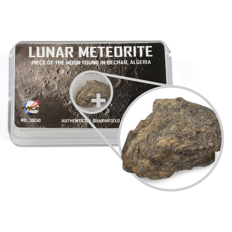 Top Meteorites Meteoriter Äkta månmeteorit Bechar Algeriet 1-1,25g